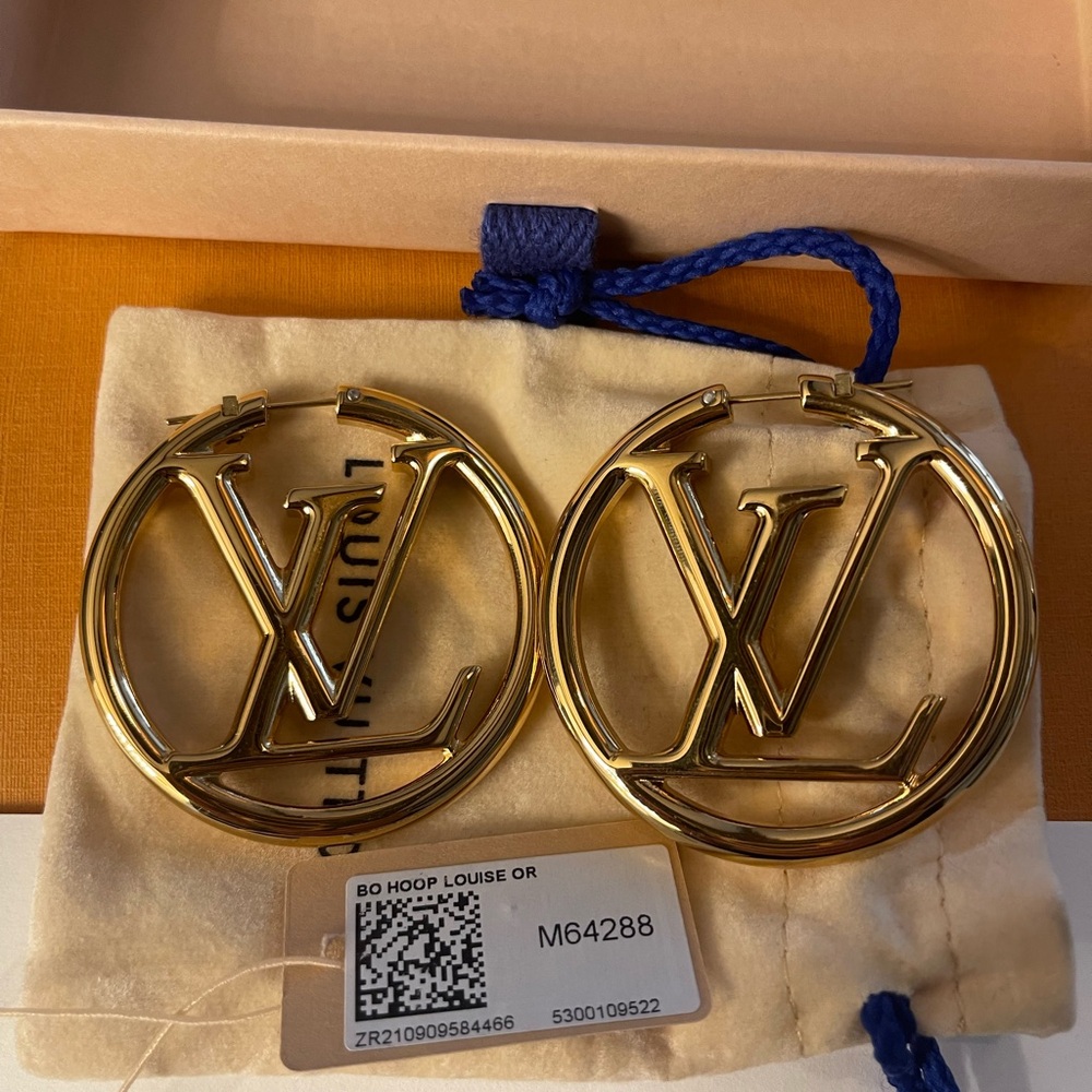 Louis Vuitton Gold Hoop Earrings